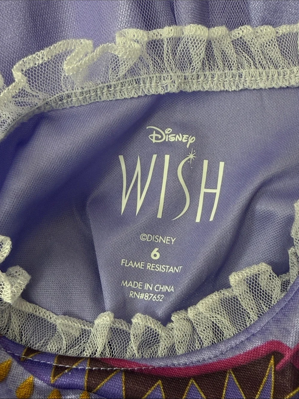 Disney Princess Wish Purple Nightgown - Picture 5 of 7